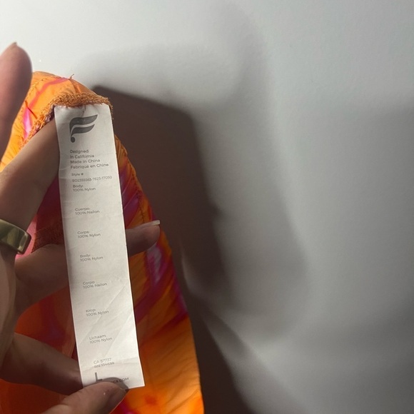 Fabletics Ultra High-Waisted Piped Nylon Short in Pink Escape Large - Picture 7 of 7